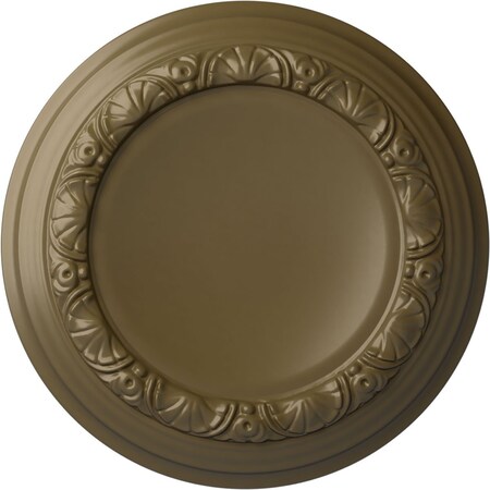Ekena Millwork Carlsbad Ceiling Medallion (Fits Canopies up to 7 7/8"), 12 1/2"OD x 1 1/2"P, Mississippi Mud CM12CAMMF